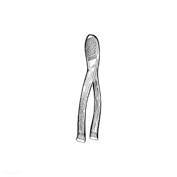 Vintage illustration of a pair of tweezers | Free stock vector - 324672