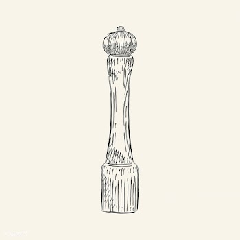 Vintage illustration of a pepper mill | Free stock vector - 324611