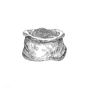 Vintage illustration of a sack of coffee bean.. | Free stock vector - 324486