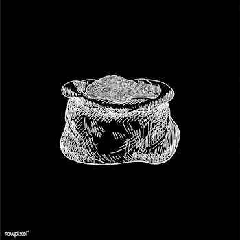 Vintage illustration of a sack of coffee bean.. | Free stock vector - 324537