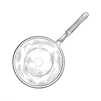 Vintage illustration of a saute pan | Free stock vector - 324560