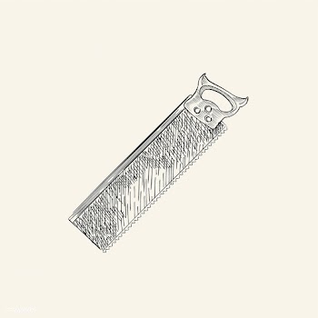 Vintage illustration of a saw | Free stock vector - 324489