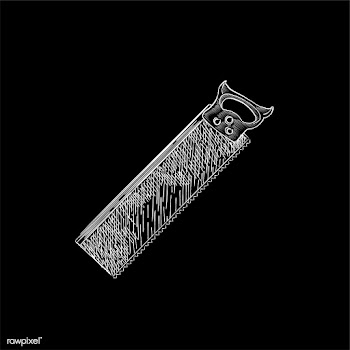 Vintage illustration of a saw | Free stock vector - 324511