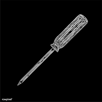 Vintage illustration of a screwdriver | Free stock vector - 324749