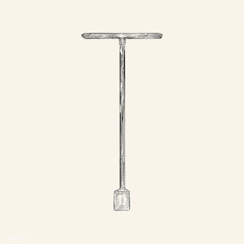 Vintage illustration of a t-hand screwdriver | Free stock vector - 324752