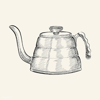 Vintage illustration of a tea kettle | Free stock vector - 324512