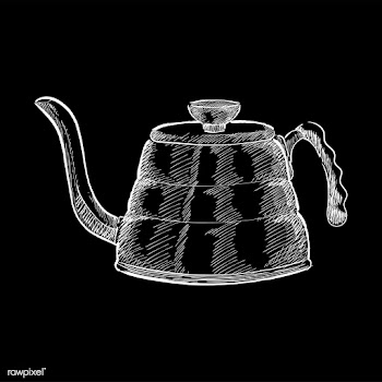 Vintage illustration of a tea kettle | Free stock vector - 324541