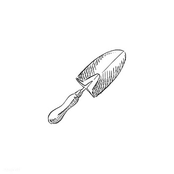 Vintage illustration of a trowel | Free stock vector - 324559