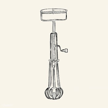 Vintage illustration of a whisk | Free stock vector - 324609