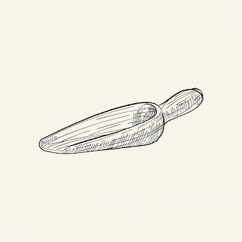 Vintage illustration of a wooden scoop | Free stock vector - 324498