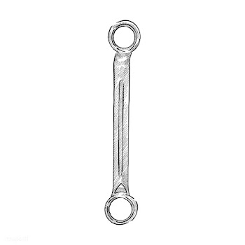 Vintage illustration of a wrench | Free stock vector - 324762