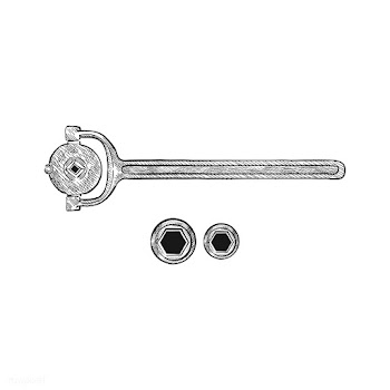 Vintage illustration of a wrench | Free stock vector - 324763