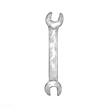 Vintage illustration of a wrench | Free stock vector - 324773