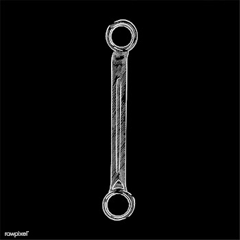 Vintage illustration of a wrench | Free stock vector - 324782