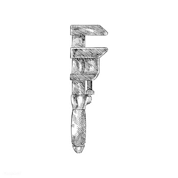 Vintage illustration of an f clamp | Free stock vector - 324625