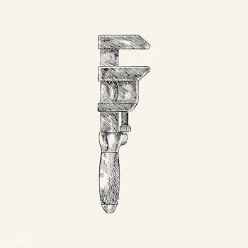 Vintage illustration of an f clamp | Free stock vector - 324775