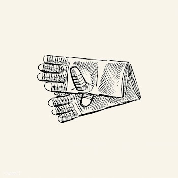 Vintage illustration of gardening gloves | Free stock vector - 324612