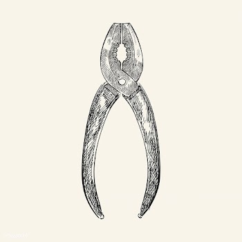 Vintage illustration of pliers | Free stock vector - 324753