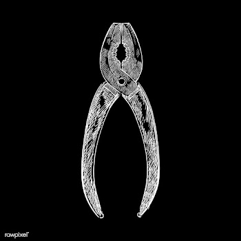 Vintage illustration of pliers | Free stock vector - 324783