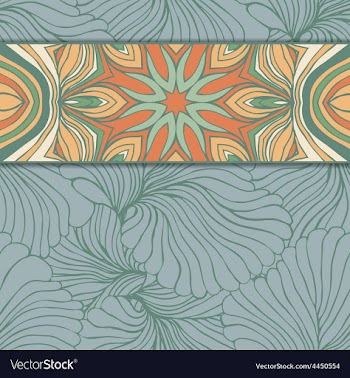 Vintage invitation card vector image