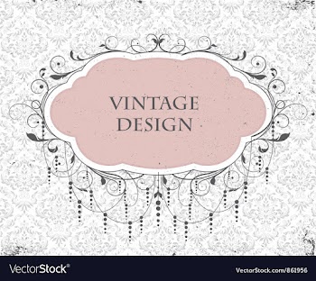 Vintage invitation vector image