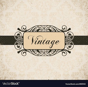 Vintage invitation vector image