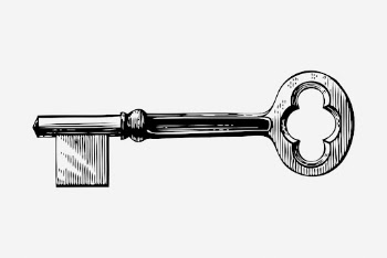 Vintage key, antique object illustration. | Free Photo Illustration - rawpixel
