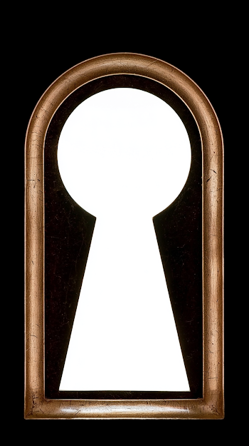Vintage Keyhole with Light