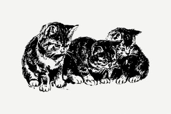 Vintage kittens drawing clipart, animal | Free PSD - rawpixel