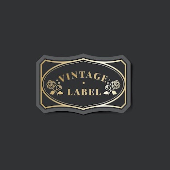 Vintage label sticker decorated with roses ve.. | Free stock vector - 542757