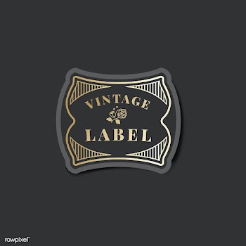 Vintage label sticker decorated with roses ve.. | Free stock vector - 542803