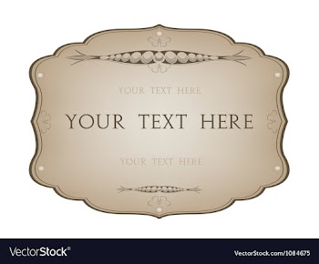 Vintage label vector image