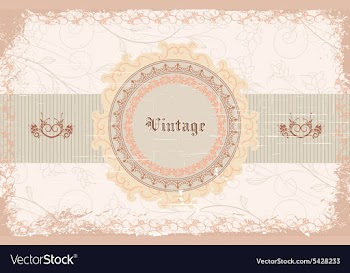 Vintage label vector image