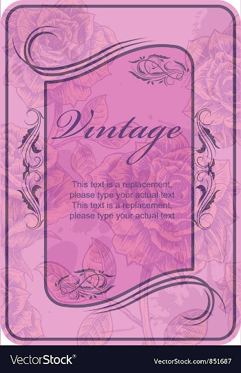 Vintage label vector image