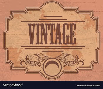 Vintage label vector image