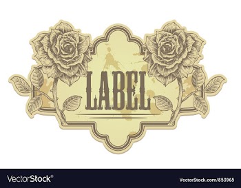 Vintage label vector image