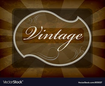 Vintage label vector image