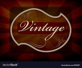 Vintage label vector image