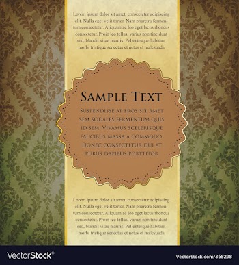 Vintage label vector image