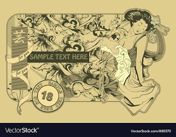 Vintage label vector image