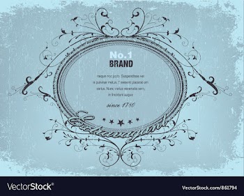 Vintage label with grunge vector image