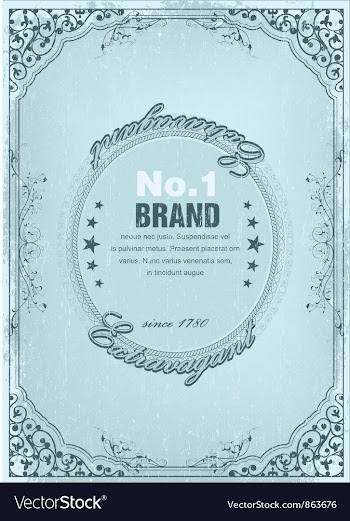 Vintage label with grunge vector image