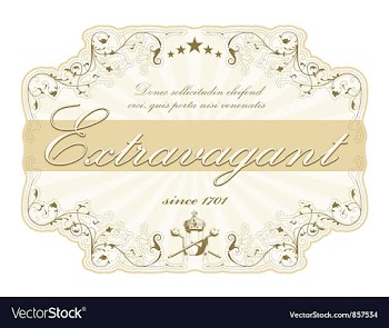 Vintage label with rays vector image