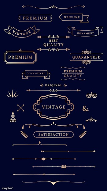 Vintage labels and banners | Free stock vector - 598899