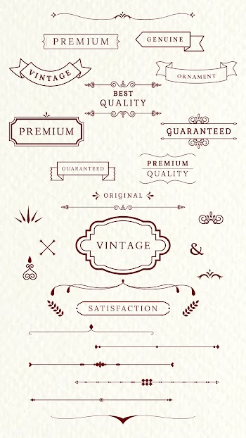 Vintage labels and banners | Free stock vector - 598901