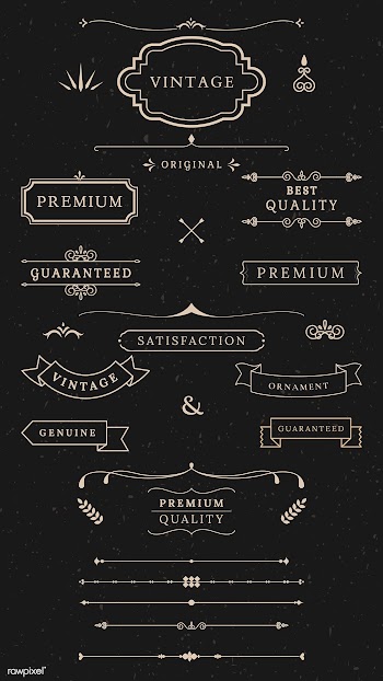 Vintage labels and banners | Free stock vector - 598905