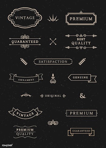 Vintage labels and banners | Free stock vector - 598910