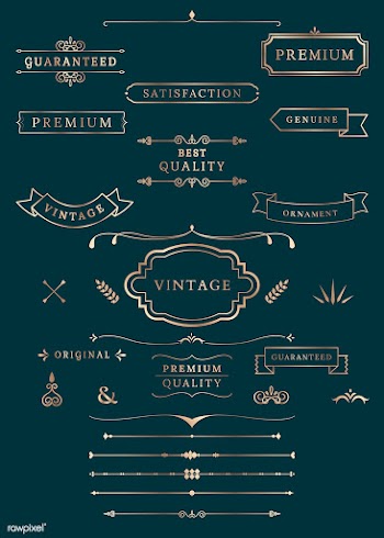 Vintage labels and banners | Free stock vector - 598911