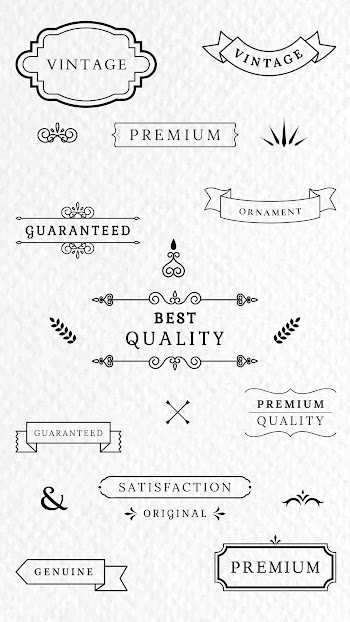 Vintage labels and banners | Free stock vector - 598919