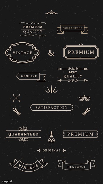 Vintage labels and banners | Free stock vector - 598922